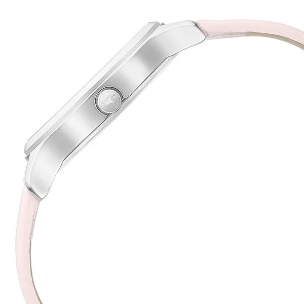 Fastrack Stunners Quartz Analog White Dial Leather Strap Watch for Girls - Image 4