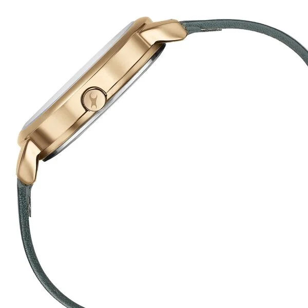 Fastrack Stunners Quartz Analog Green Dial Leather Strap Watch for Girls - Image 4