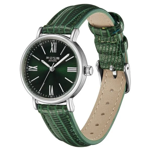 Poze by Sonata Quartz Analog Green Dial PU Leather Strap Watch for Women - Image 3