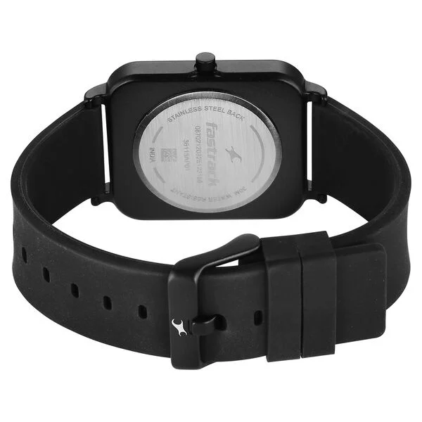 Fastrack Hype Neo Chic Quartz Analog Black Dial Silicone Strap Watch For Unisex - Image 5