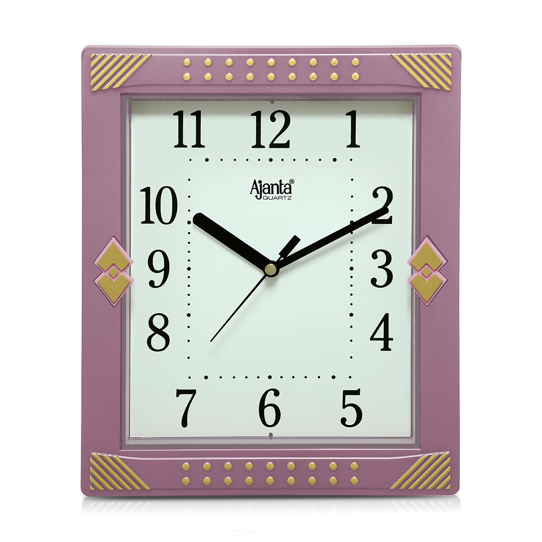 Wall Clock – Simple Clock – 1947 -Pink