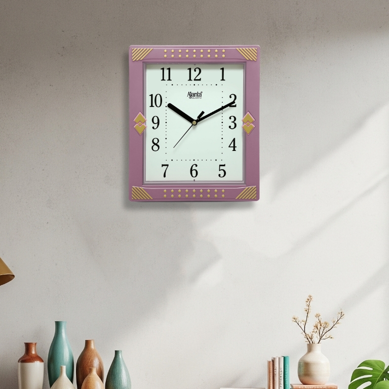 Wall-Clock-Simple-Clock-1947-PINK