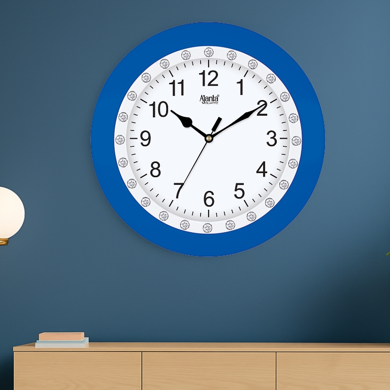 Wall-Clock-Simple-Clock-1987-Blue