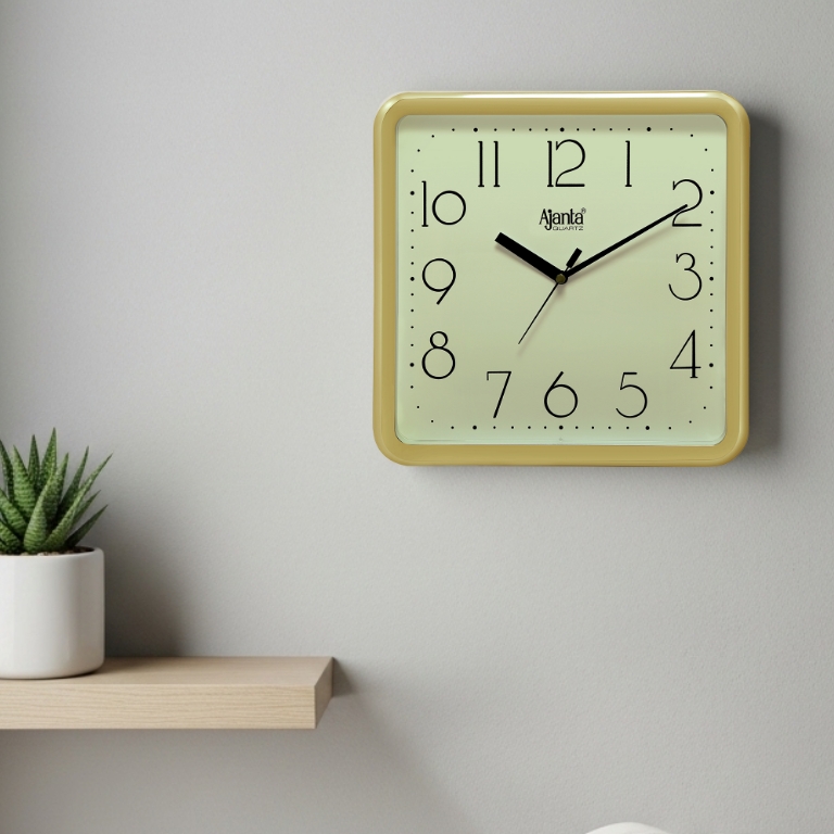 Wall-Clock-Simple-Clock-677-DX-Ivory
