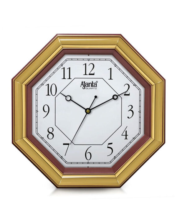 Wall-Clock-–-Fancy-Clock-–-607-–-Brown-1